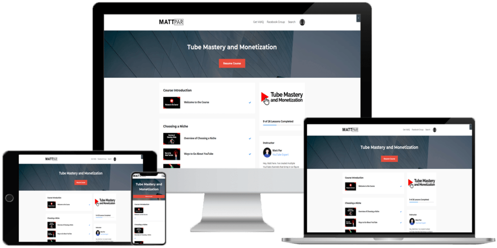 Tube Mastery and Monetization by Matt Par Review
